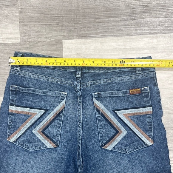 7 For All Mankind FLynt Jeans size 32 detailed back pockets - Picture 8 of 8